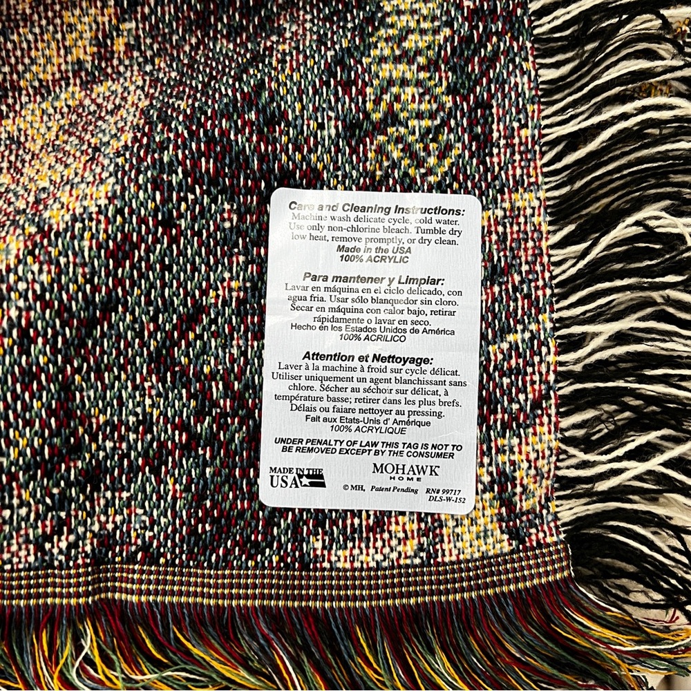 Horse Tapestry Throw Blanket Artwork by C. Cummings "Running Free" Multicolor - Picture 7 of 7